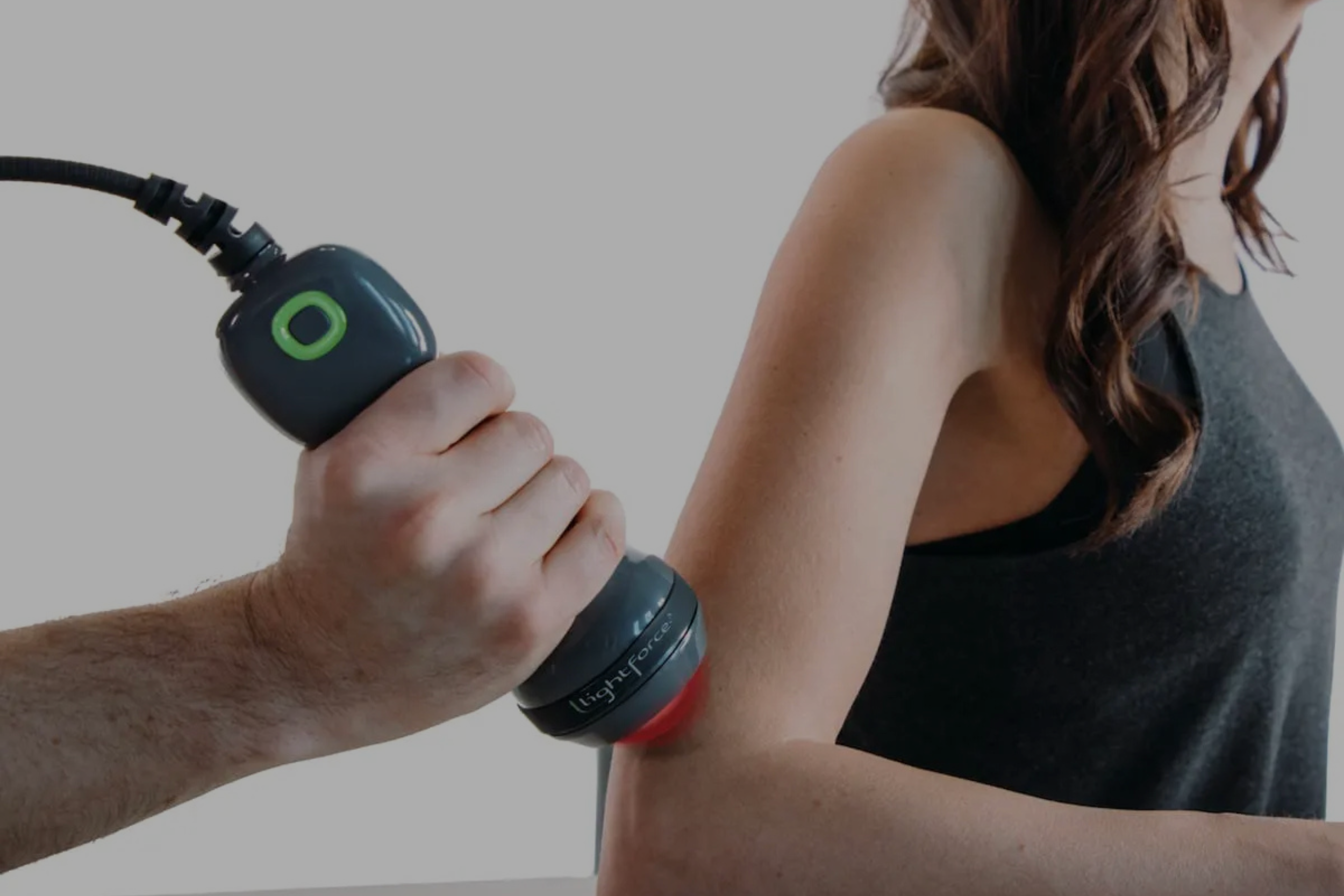 laser used on patient elbow